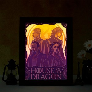 Luminária 3d House of Dragons